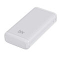 BXPB21 20000MAH Usb-A 22.5W ve Type-C Pd 20W Çift Çıkışlı LED Ekranlı Powerbank Beyaz