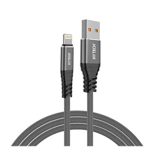 Hytech HY-X310 1 m Gri Lightning Şarj Kablosu  iphone Hasır Şarj Kablo